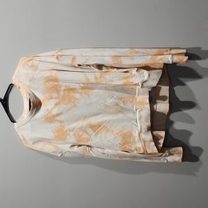 tie dye work out long sleeve pull over